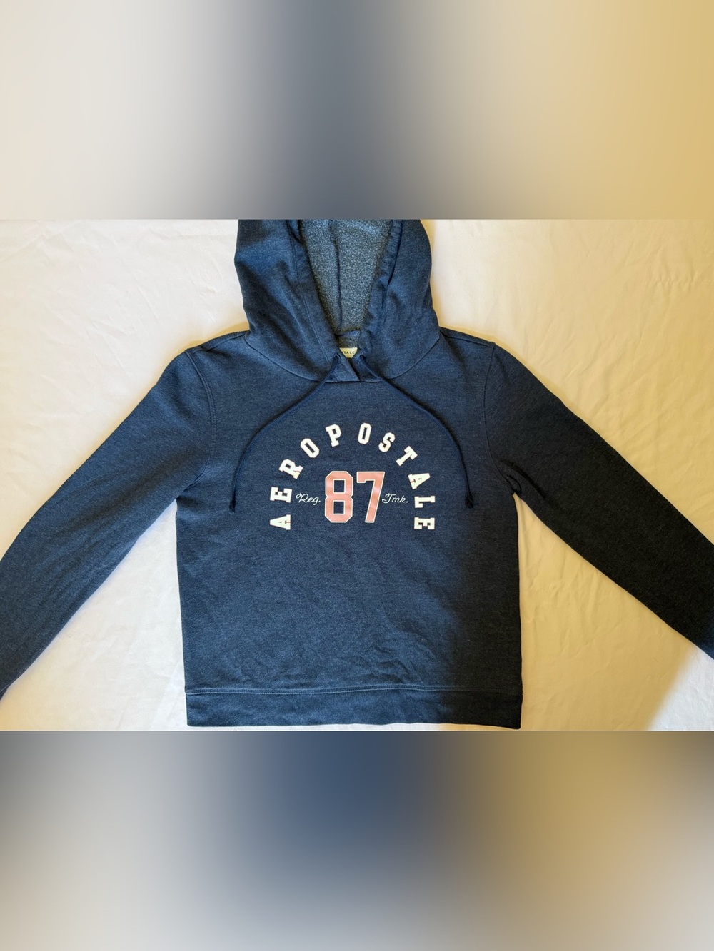 Aeropostale Navy Blue 87 Hooded Sweatshirt